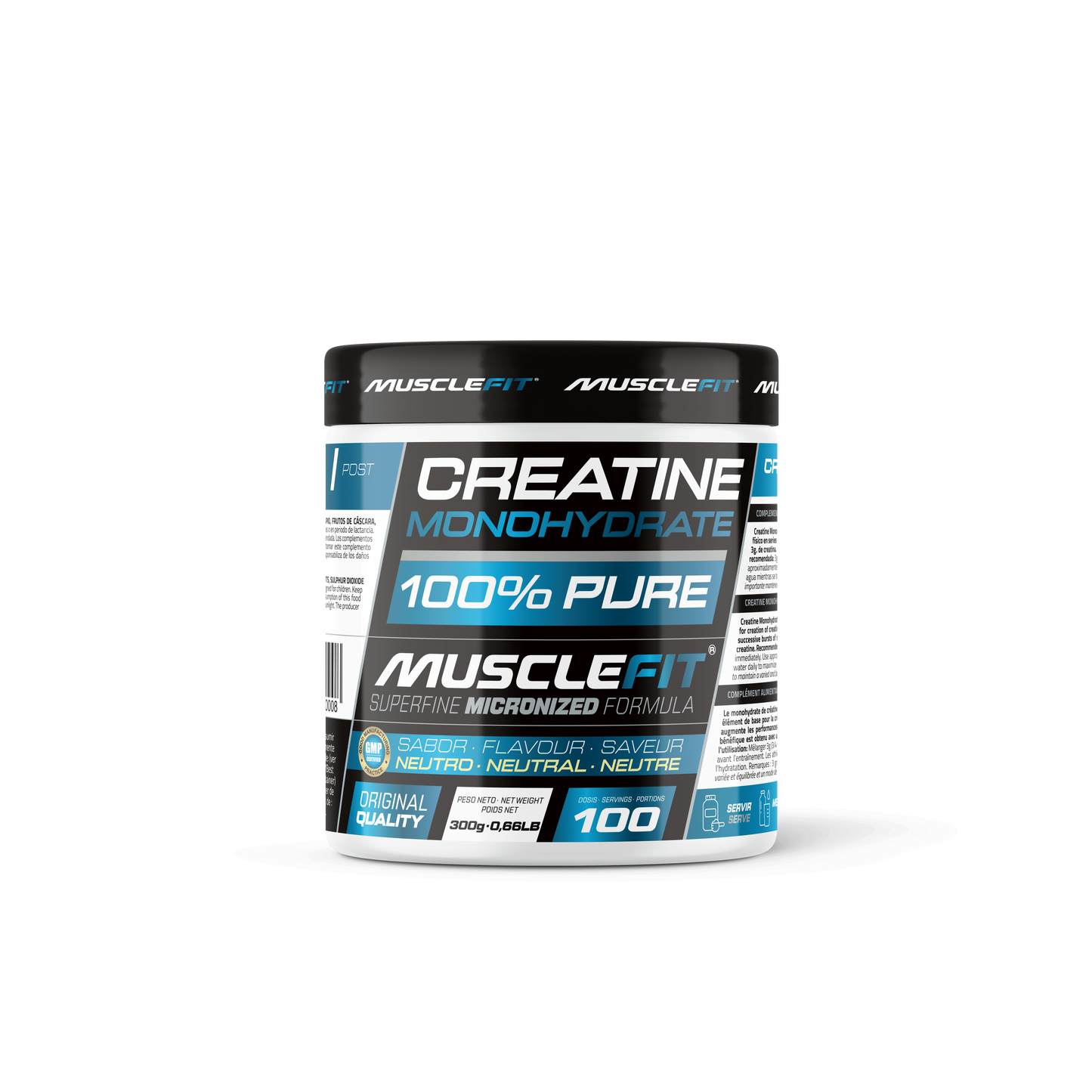 Creatina Monohidrato 300g MuscleFit | Mas fuerza y rendimiento