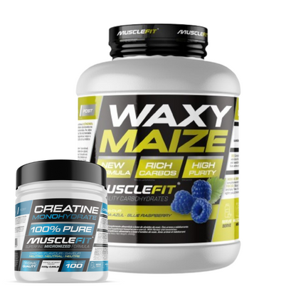 Pack Intra-Entreno Waxy Waize 2kg + Creatina 300g MuscleFit | Energia y fuerza